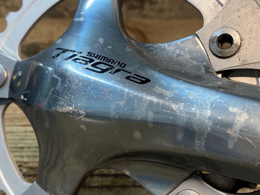 HZ023 シマノ SHIMANO ティアグラ TIAGRA FC-4600 クランクセット 50/34T 170mm ※キャップ,脱落防止ピン,ボルト欠品