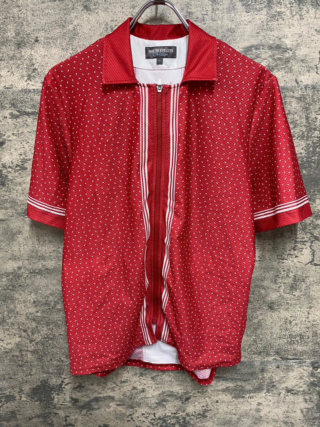 JM431 カフェドシクリステ Cafe du Cycliste クローディン CLAUDINE Unisex 半袖 サイクルジャージ 赤 M