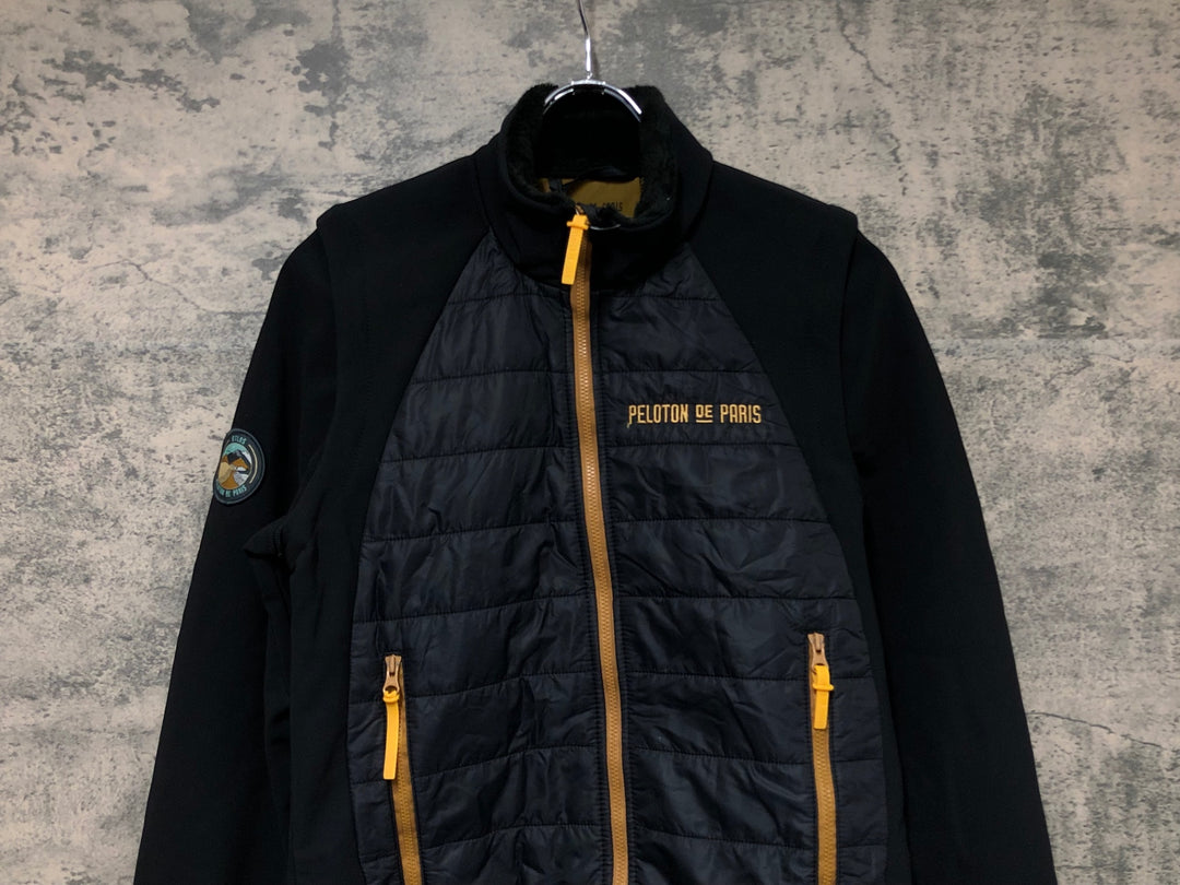 JT910 プロトンドパリ PELOTON DE PARIS Atlas Puffy Jacket /Gilet 長袖サイクルジャケット 黒 S