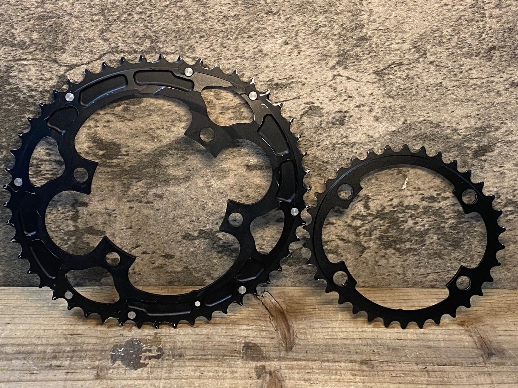 RIDEA 楕円 チェーンリング 50/34T 新品)RIDEA (ライデア) ROAD INNER POWER RING TiN Grey 34T