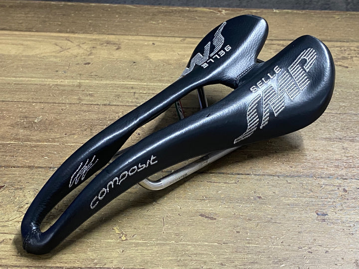 KE046 Selle SMP コンポジット Composit サドル ステンレスレール ブラック 130mm