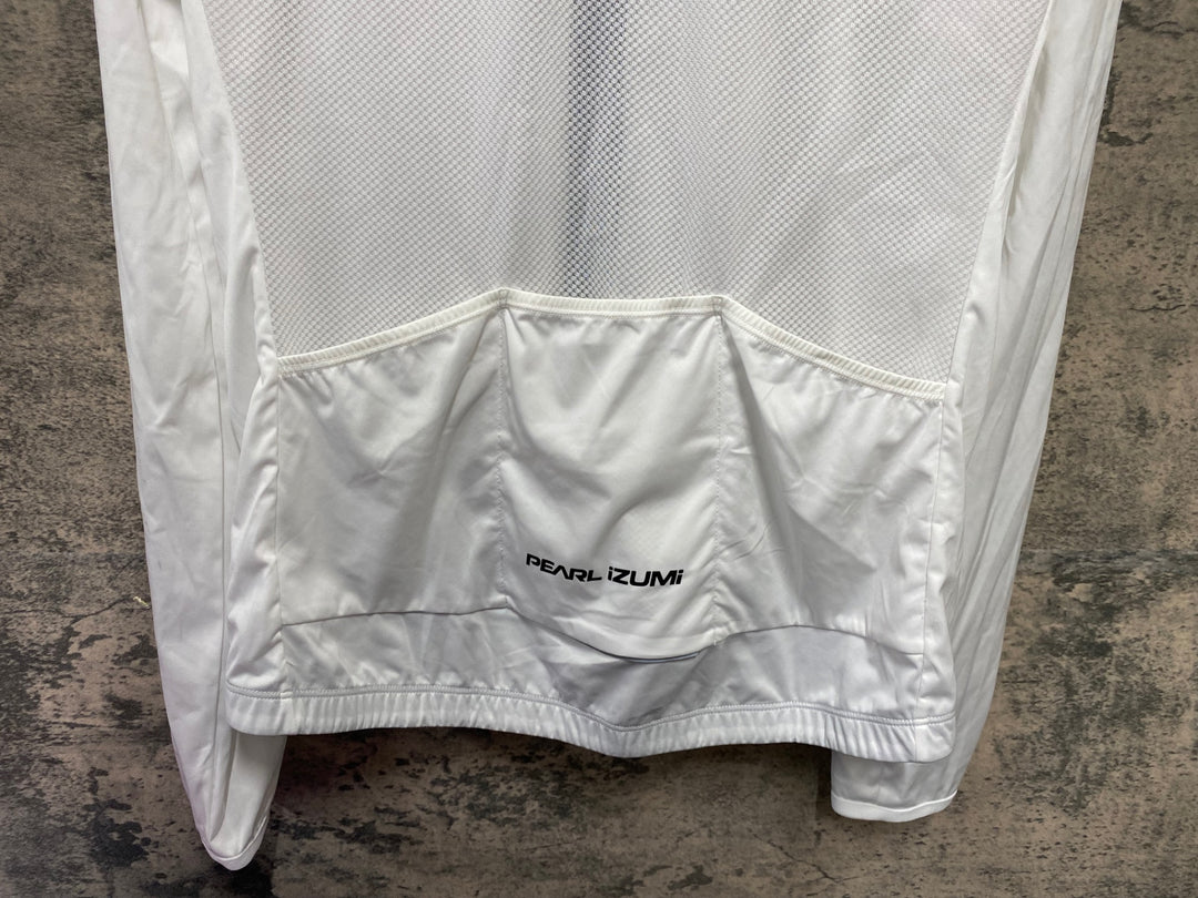 KB677 パールイズミ PEARL iZUMi ストレッチ ウィンドブレーカー 白 XL