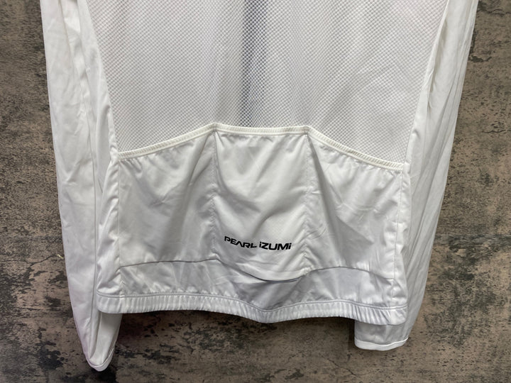 KB677 パールイズミ PEARL iZUMi ストレッチ ウィンドブレーカー 白 XL