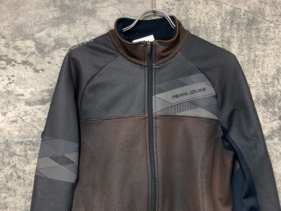JW073 パールイズミ PEARL iZUMi 長袖 サイクルジャケット 黒 L 裏起毛