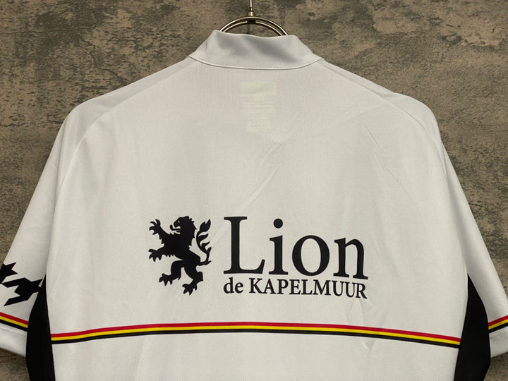 JX276 リオンドカペルミュール Lion de KAPELMUUR 半袖 サイクルジャージ 白 XL