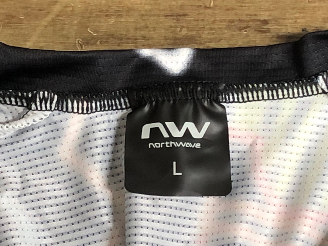 KD827 ノースウェーブ NORTHWAVE NEON PARTY JERSEY 半袖 サイクルジャージ 黒 L