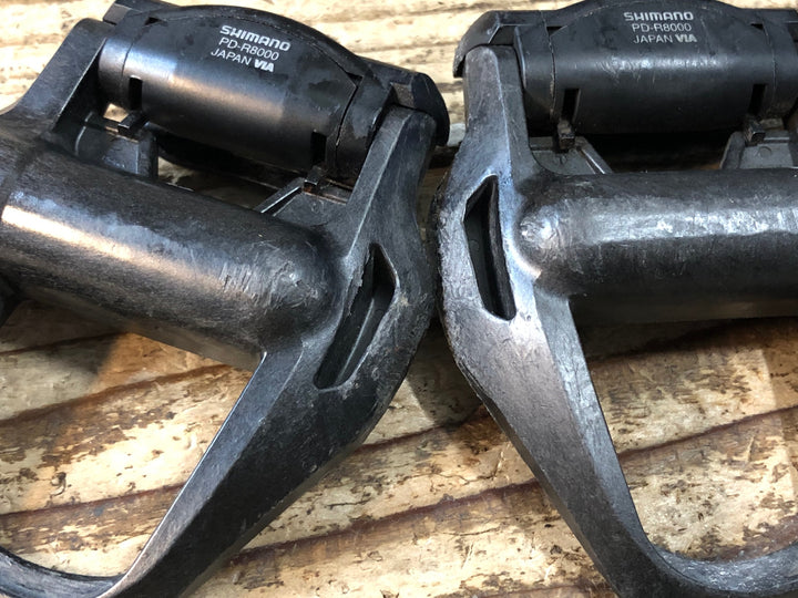 JX284 シマノ SHIMANO アルテグラ ULTEGRA PD-R8000 ビンディングペダル SPD-SL ※シャフトガタつき大のためジャンク