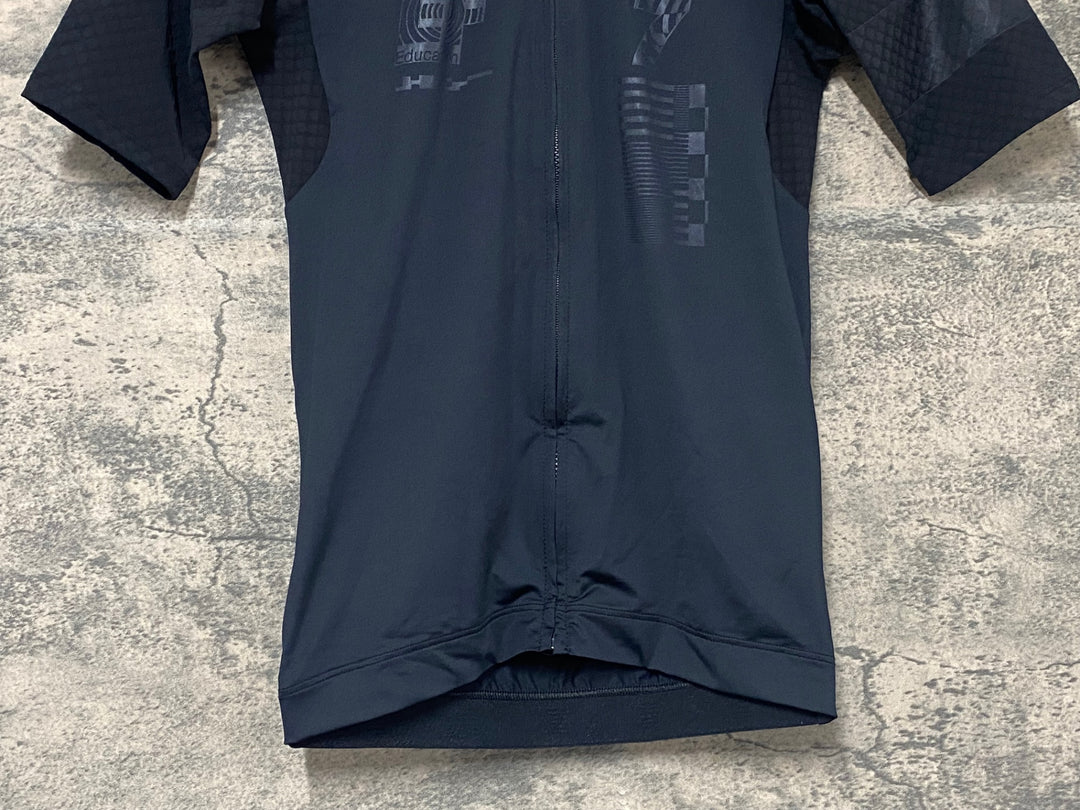 KJ684 ラファ Rapha MEN'S PRO TEAM AERO JERSEY - BLACKOUT 半袖 サイクルジャージ 黒 S
