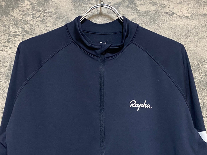 KP820 ラファ RAPHA CORE LONGSLEEVE JERSEY 長袖 サイクルジャージ 紺 XL