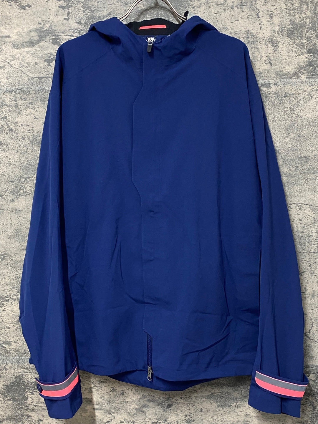 KA189 ラファ Rapha HOODED RAIN JACKET 長袖 レインジャケット 濃紺 XL ※スレ大