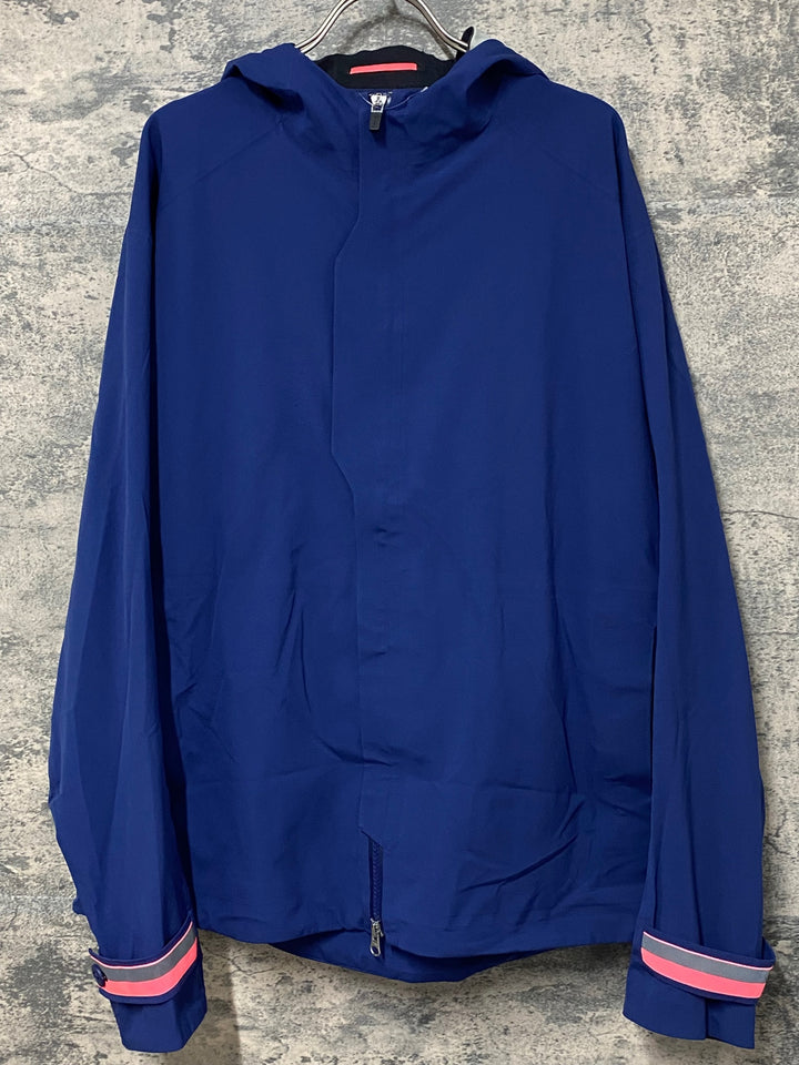 KA189 ラファ Rapha HOODED RAIN JACKET 長袖 レインジャケット 濃紺 XL ※スレ大