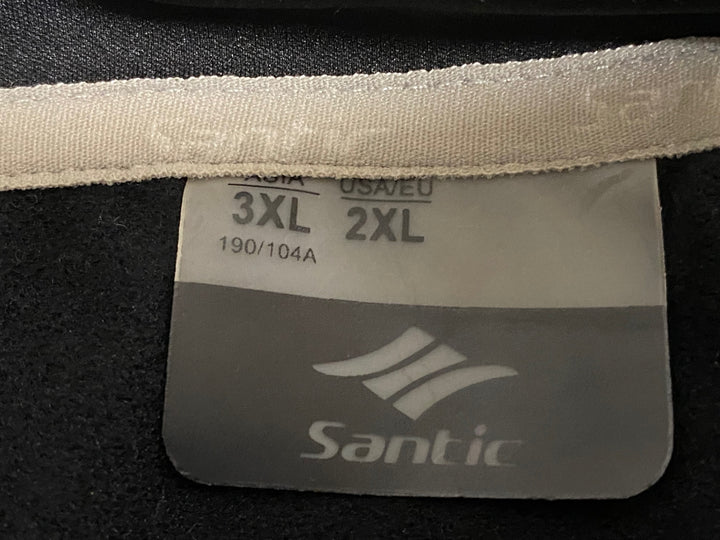 KP697 サンディック Santic 長袖 サイクルジャケット 黒 3XL 裏起毛