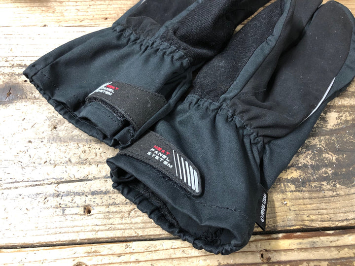 JV328 パールイズミ PEARL iZUMi 長指ウィンターグローブ 黒 M HEAT PANEL SYSTEM