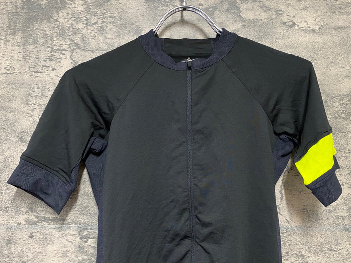 KD531 ラファ Rapha PRO TEAM JERSEY 半袖 サイクルジャージ 黒 黄 XS