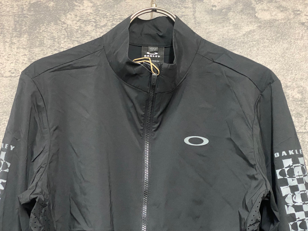 JY859 オークリー OAKLEY OFF GRID PKBLE JACKET 2.0 長袖 サイクルジャケット 黒 S