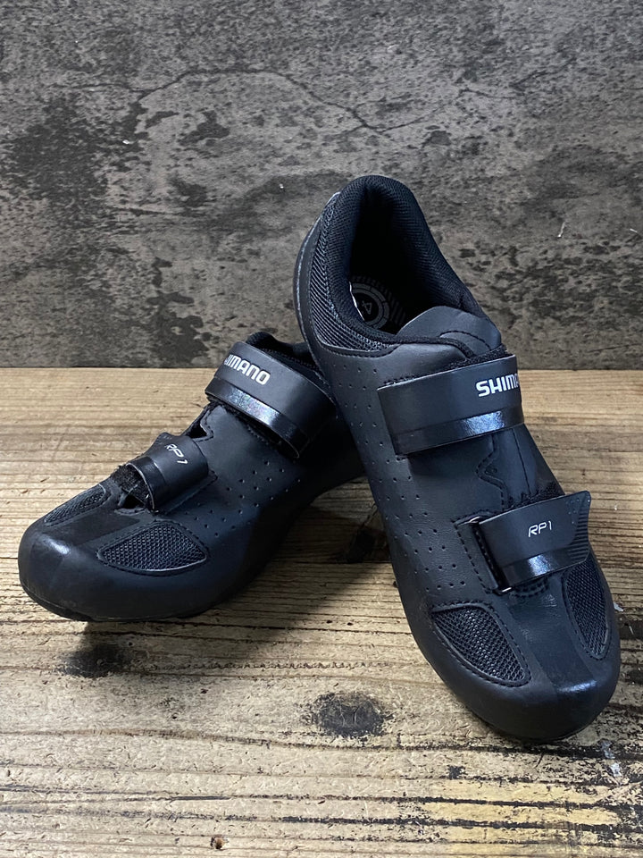 KG397 シマノ SHIMANO RP1 SH-RP100-S L ビンディングシューズ 黒 SPD 3穴 EU42 ※ペン字あり