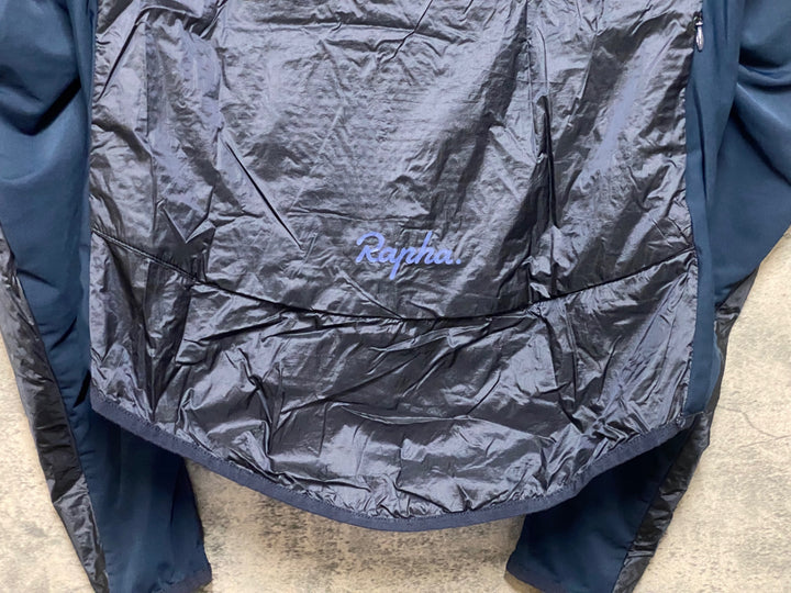 KB428 ラファ Rapha BREVET INSULATED JACKET 長袖 サイクルジャケット 紺 M