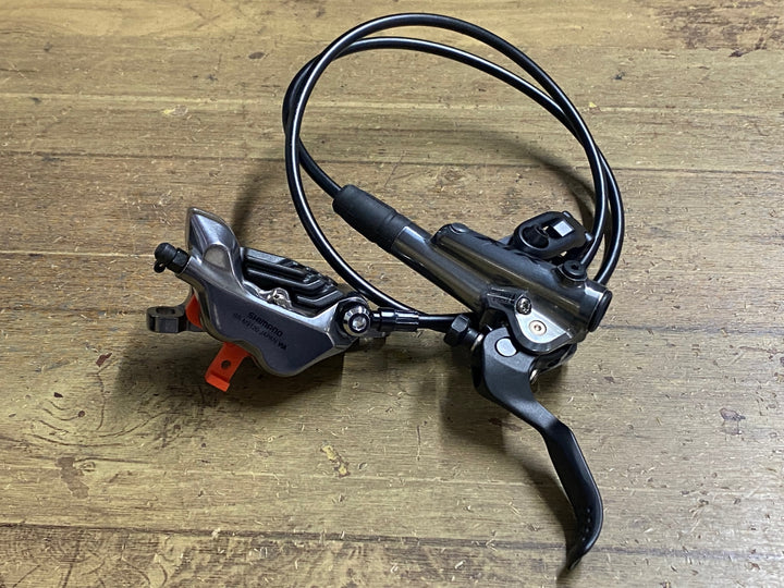KH716 シマノ SHIMANO XTR BL-M9120-L BL-M9120 右前 ブレーキ レバー キャリパー セット 2フィンガー Φ22.2 フラットマウント 油圧