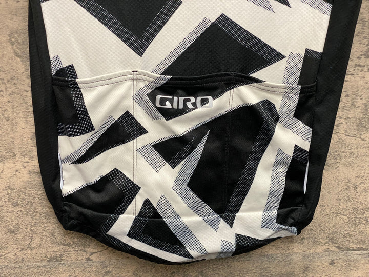 JQ503 ジロ GIRO RENEW SERIES 半袖サイクルジャージ 白黒 S