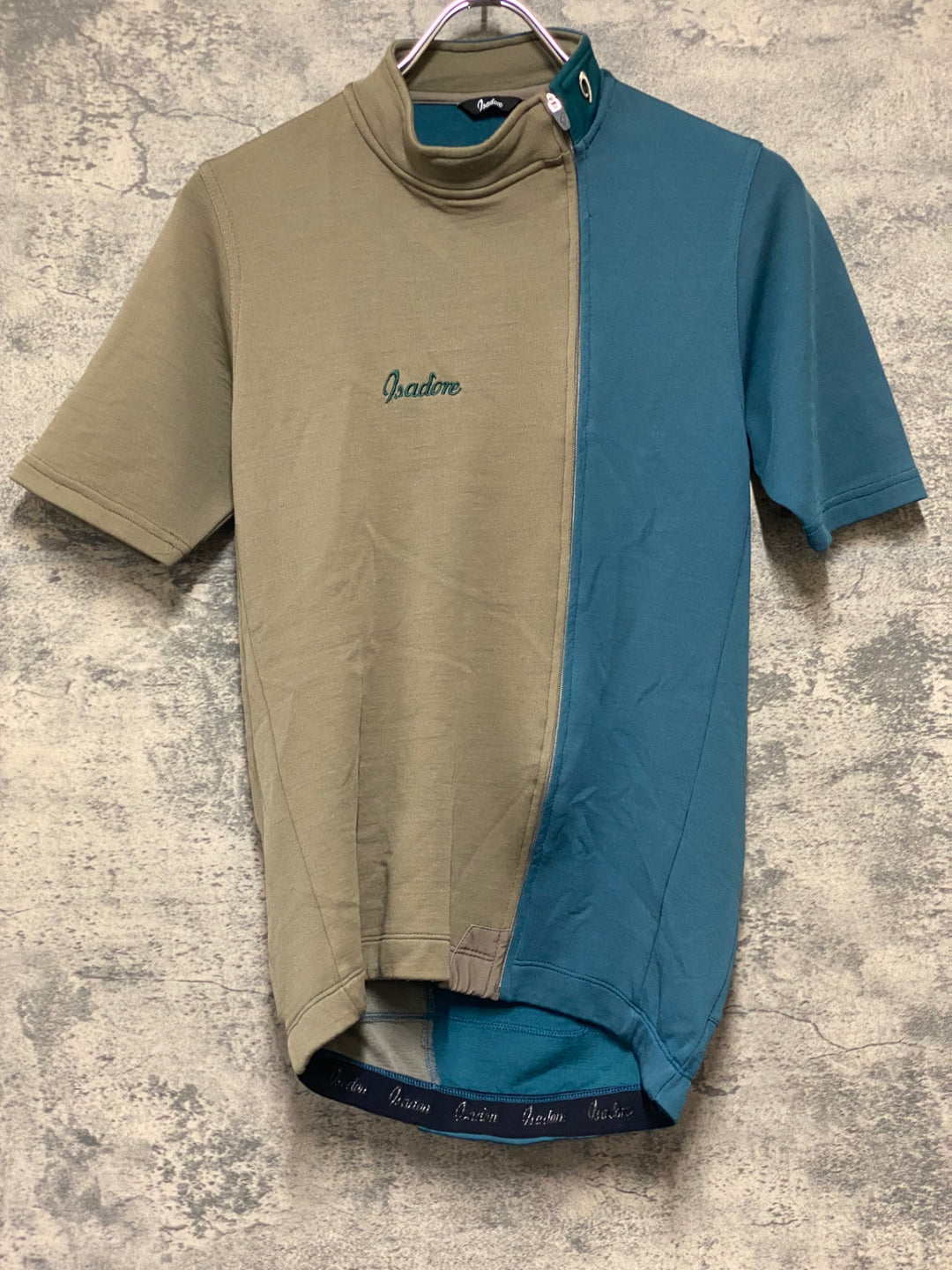 KN380 イザドア Isadore 半袖 サイクルジャージ 茶緑 M