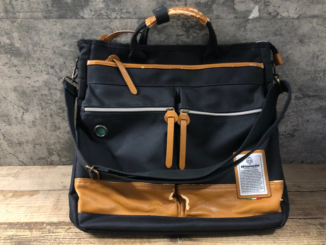 KL852 ビアンキ Bianchi ショルダーバッグ 黒 ※剥がれ