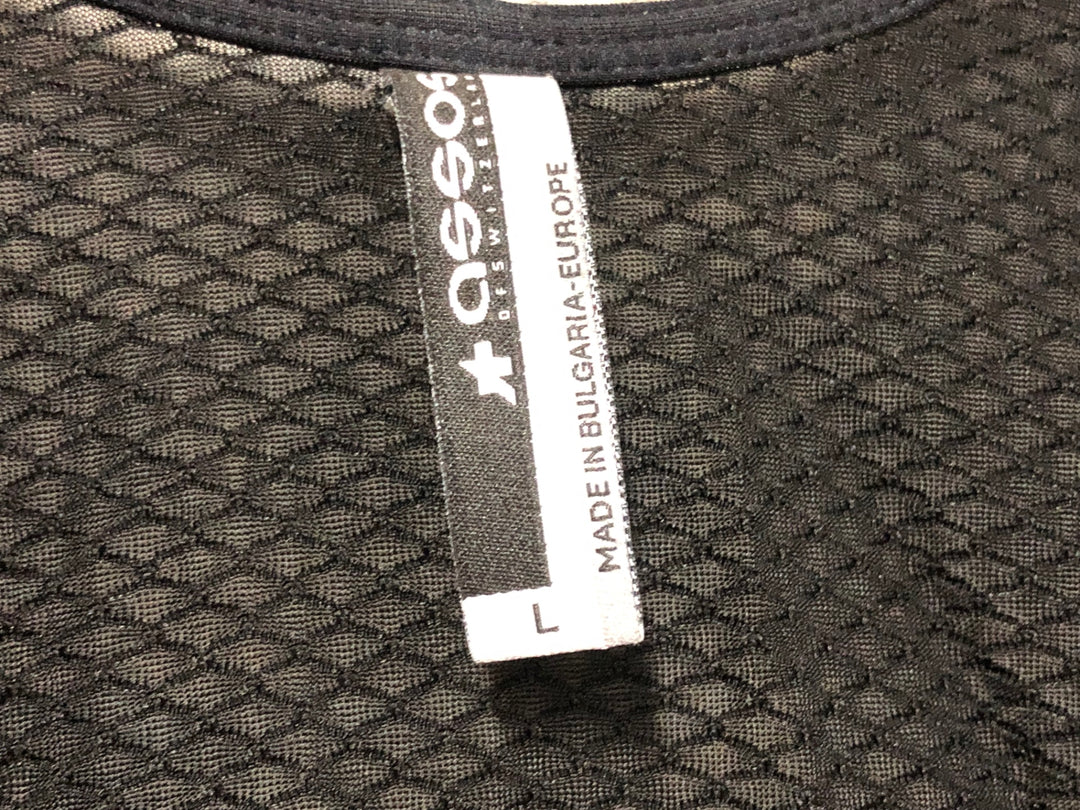 JV842 アソス ASSOS ビブショーツ 黒 L 裏起毛 ※劣化大の為ジャンク