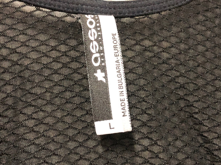 JV842 アソス ASSOS ビブショーツ 黒 L 裏起毛 ※劣化大の為ジャンク