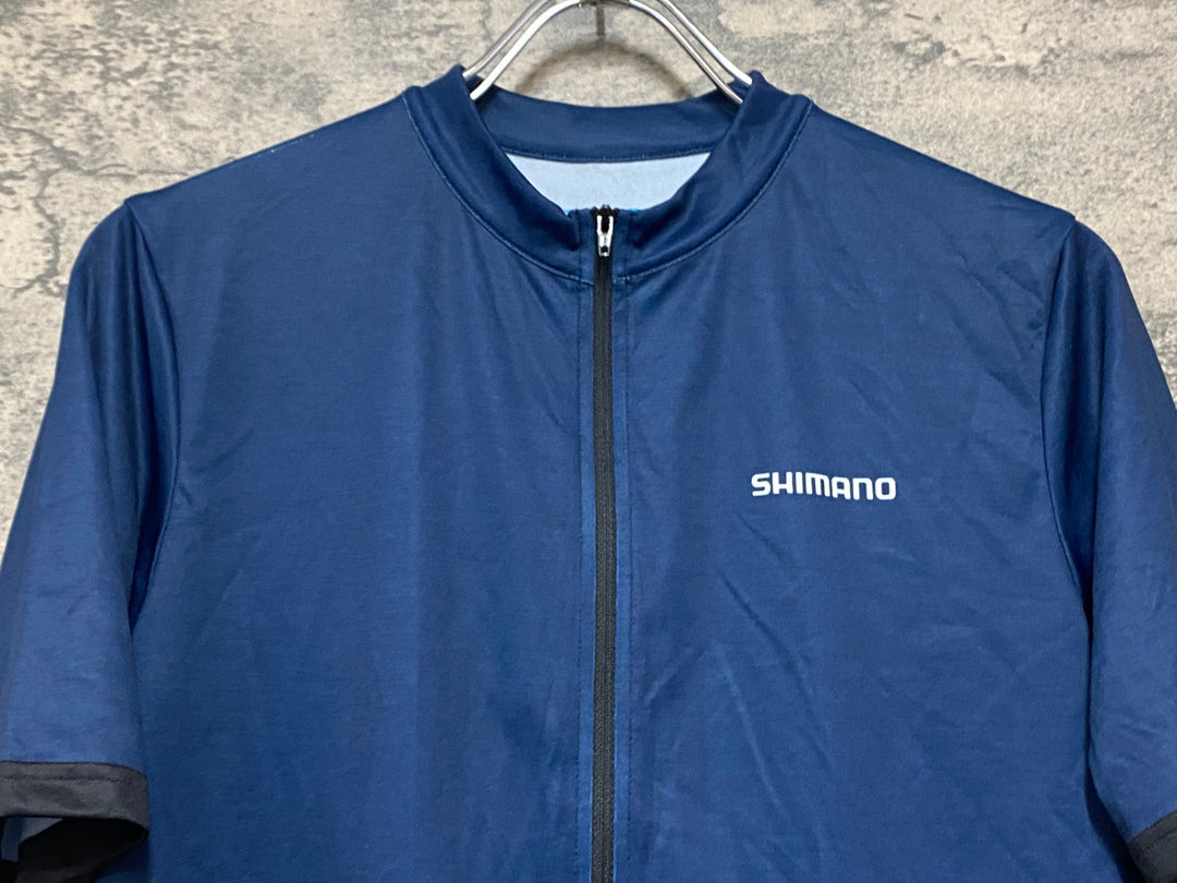 KN225 シマノ SHIMANO 半袖 サイクルジャージ XL ネイビー