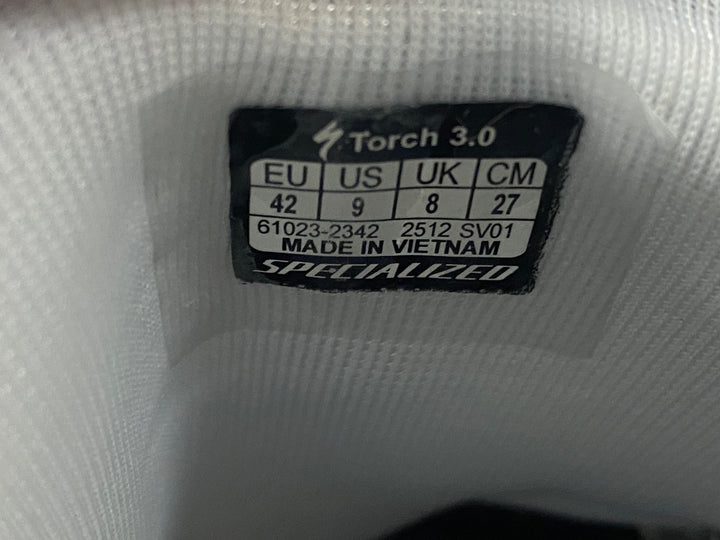 KK577 スペシャライズド SPECIALIZED トーチ Torch 3.0 ビンディングシューズ 白 EU42