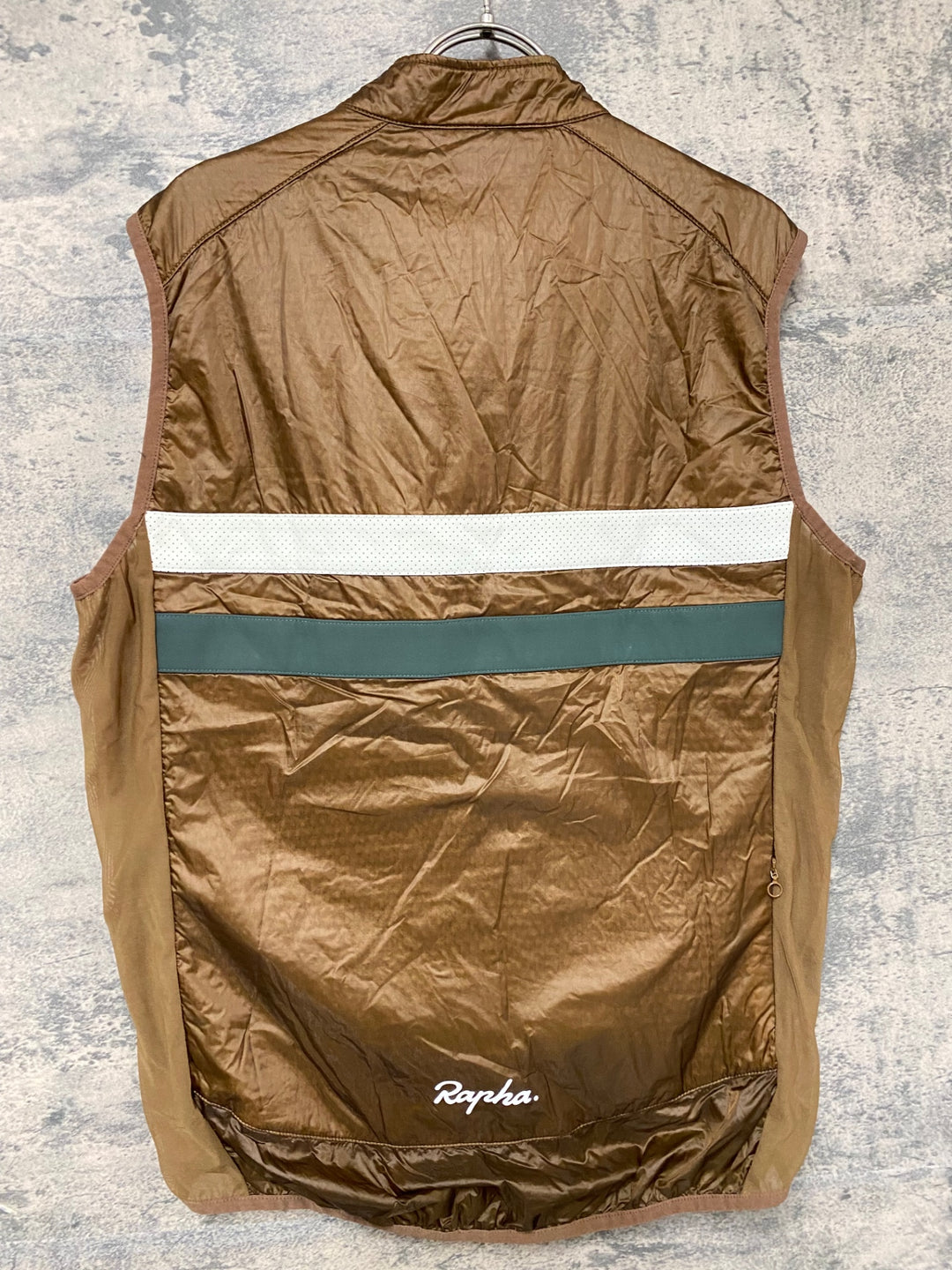 JY631 ラファ Rapha BREVET INSULATED GILET ジレ サイクルベスト 茶 XL