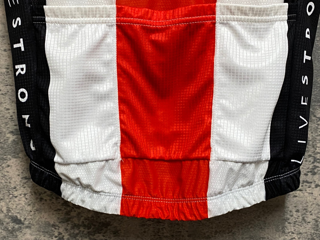 JR664 ボントレガー  BONTRAGER 半袖サイクルジャージ 白赤 S
