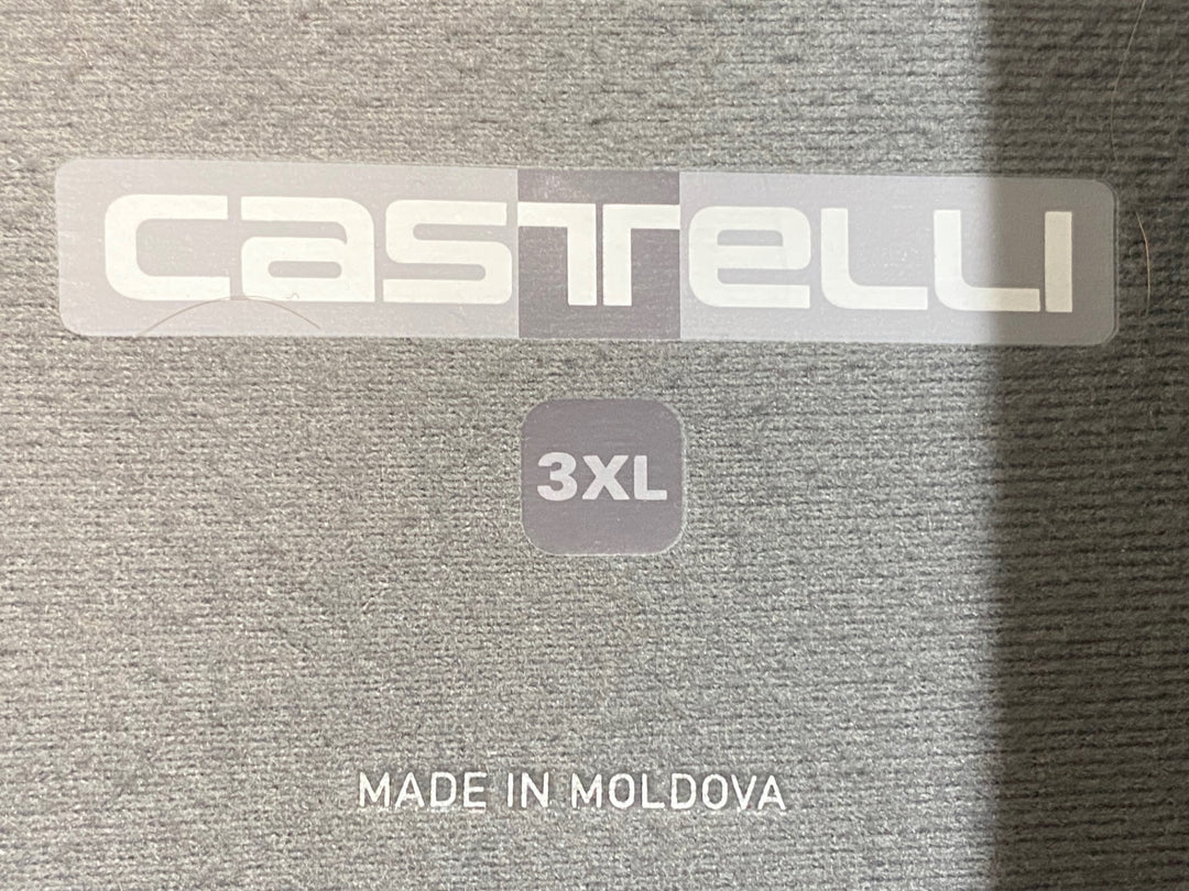 KR437 カステリ CASTELLI gabba Ros Black Out Jersey 半袖 サイクルジャケット 黒 3XL 裏起毛