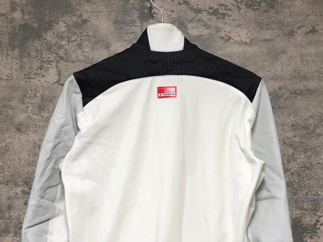 KL652 アソス assos AIRBLOCK 851 長袖 サイクルジャケット 白 M 裏起毛 ※擦れあり