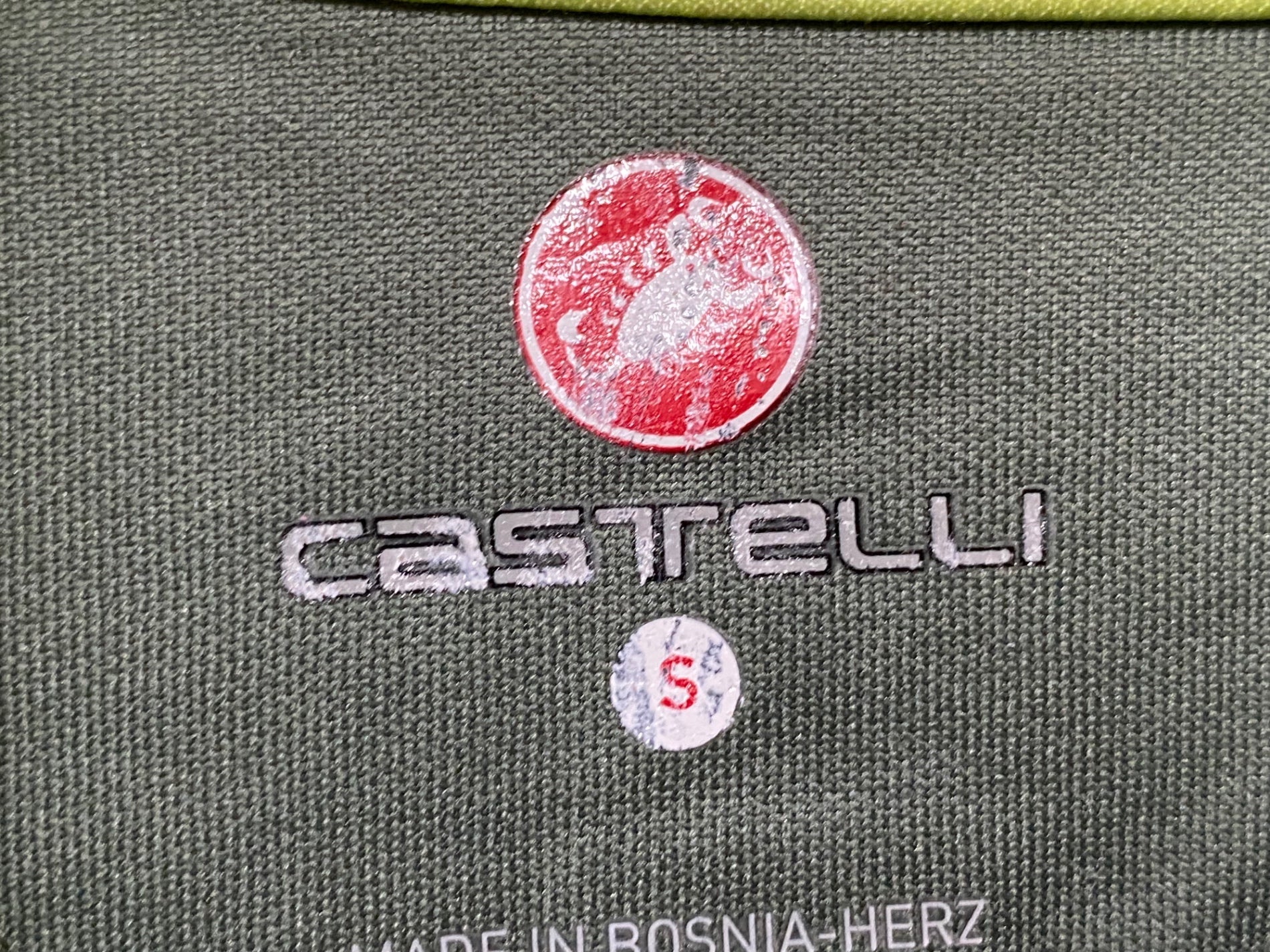 KB262 カステリ CASTELLI 長袖 サイクルジャージ 緑 S ※擦れ – BICI
