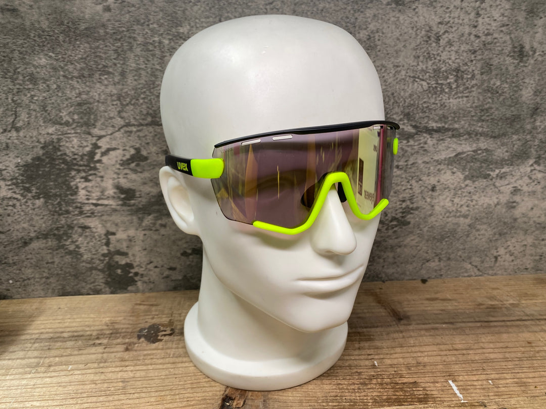 JG753 ウベックス UVEX sportstyle 236 サングラス アイウェア マットブラックイエロー レンズ ミラーイエロー クリア