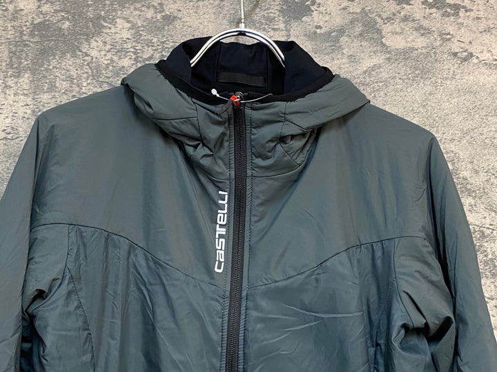 KL521 カステリ CASTELLI GORE TEX INFINIUM サイクルダウンジャケット 緑 S