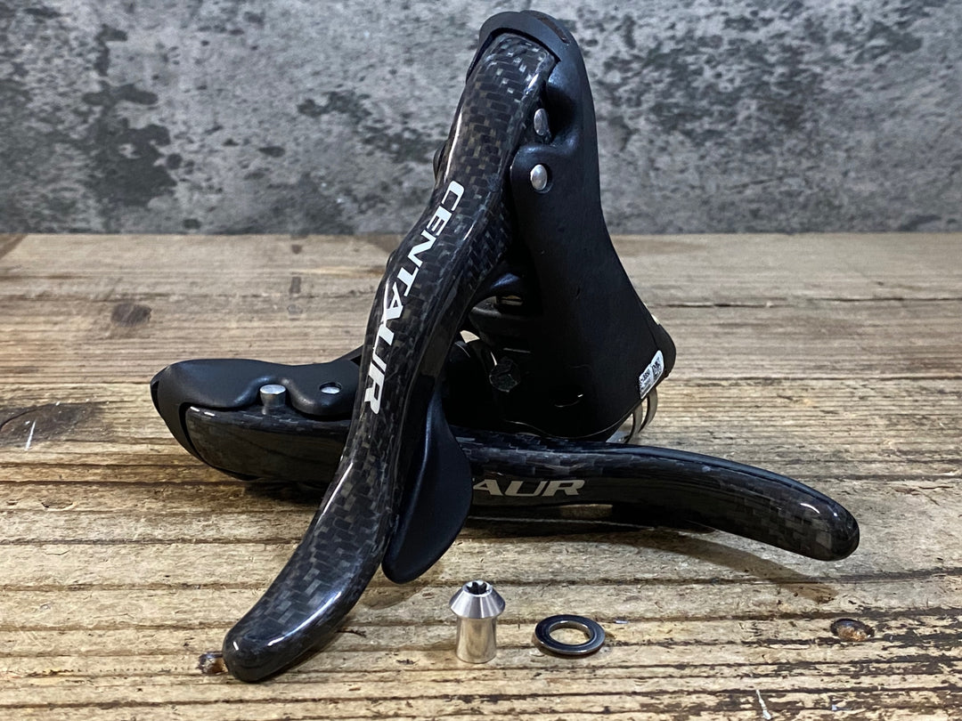 JK965 カンパニョーロ Campagnolo ケンタウル CANTAUR エルゴパワー カーボン 左右セット 2x10S ※固定バンド、ブラケットフード欠品