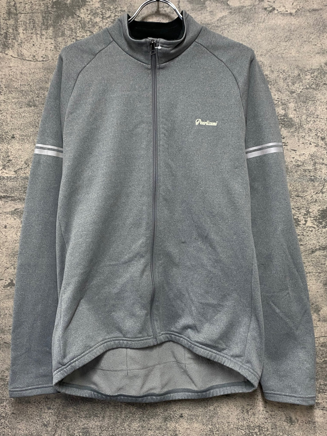 KC646 パールイズミ PEARL iZUMi 長袖 サイクルジャケット グレー XL 裏起毛 スウェット生地