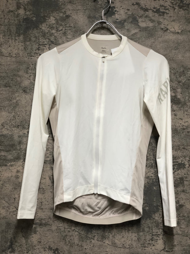 KM113 ラファ Rapha WOMEN'S PRO TEAM LONG SLEEVE LIGHTWEIGHT JERSEY 長袖 サイクルジャージ カーキ S ※左肩穴ありのためジャンク