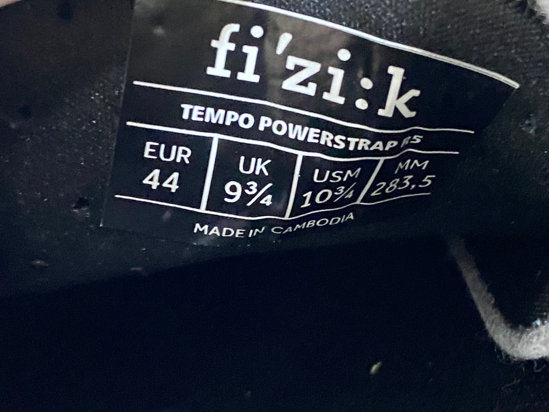 KH102 フィジーク fizik TEMPO POWERSTRAP R5 ビンディングシューズ 白 黒 EU44