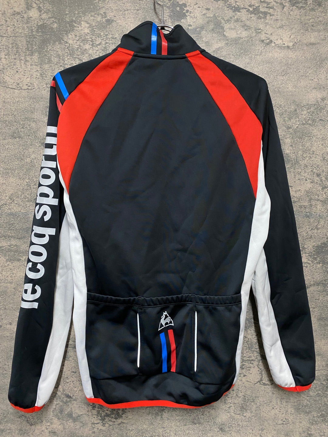 KC849 ルコックスポルティフ le coq sportif 長袖 サイクルジャケット 黒 M 裏起毛 ※たばこ臭