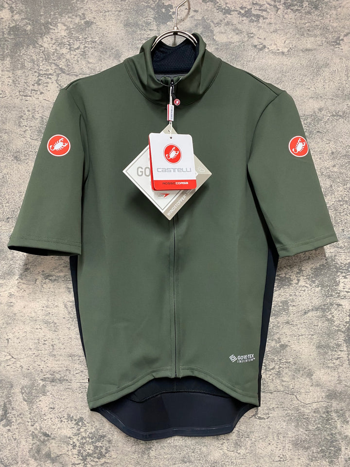 KD425 カステリ CASTELLI ロッソコルサ ROSSO CORSA PERFETTO RoS LIGHT 半袖 サイクルジャージ カーキ M
