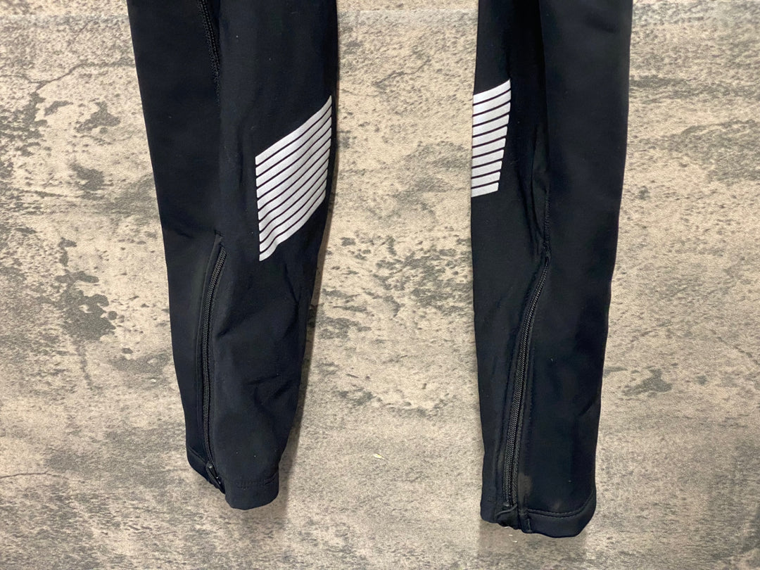 JU107 シマノ SHIMANO ビブタイツ 黒 L 裏起毛