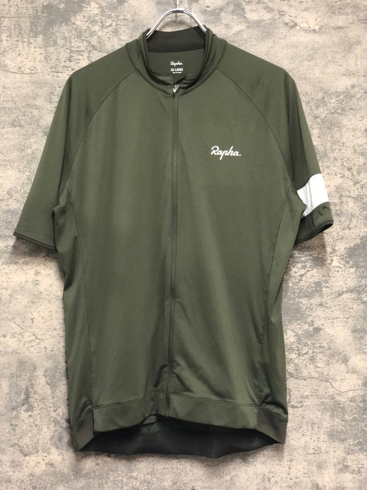 KN295 ラファ Rapha MEN'S CORE JERSEY 半袖 サイクルジャージ カーキ XXL