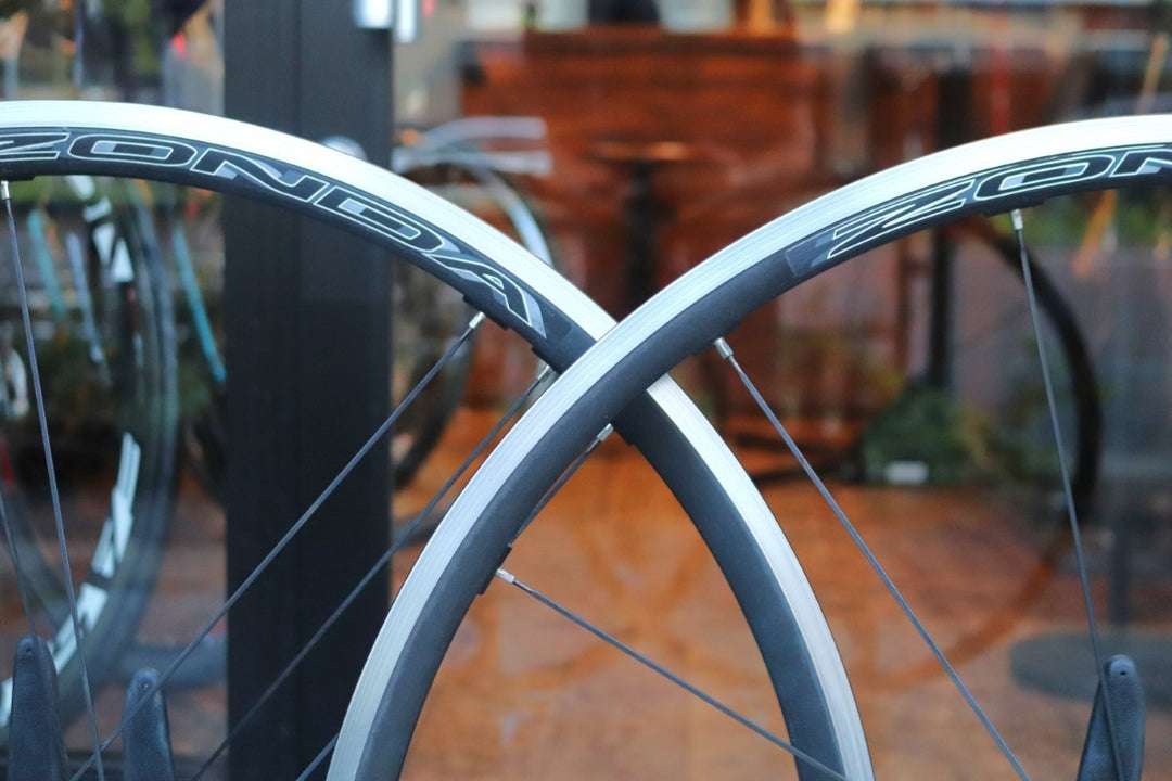 カンパニョーロ CAMPAGNOLO ゾンダ ZONDA アルミ クリンチャー ホイールセット シマノ12/11S 17C 【東京南麻布店】