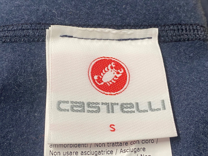 KD405 カステリ CASTELLI ニーウォーマー 黒 S 裏起毛 NANO FLEX