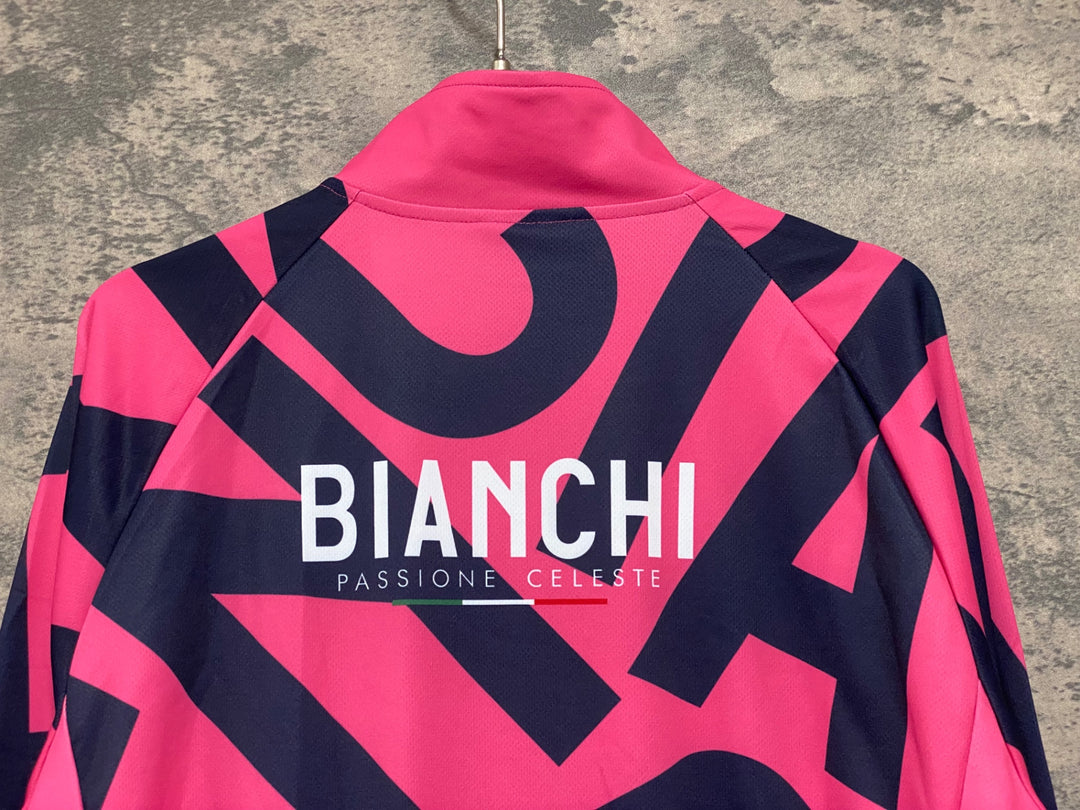 KA079 ビアンキ BIANCHI 長袖 サイクルジャージ ピンク XL
