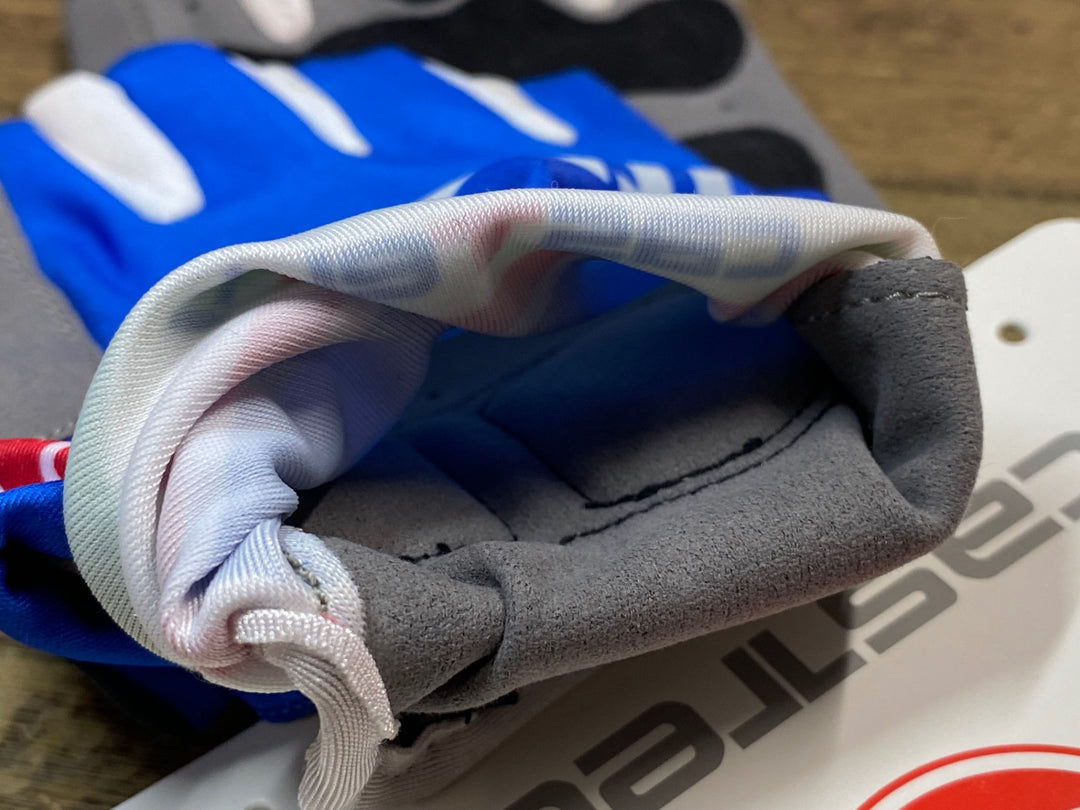 JV535 カステリ CASTELLI 指切 グローブ 青 ITALIA