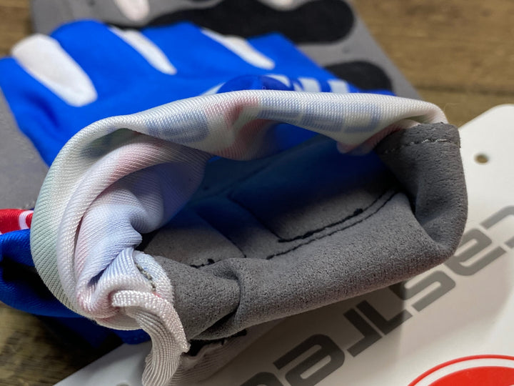 JV535 カステリ CASTELLI 指切 グローブ 青 ITALIA