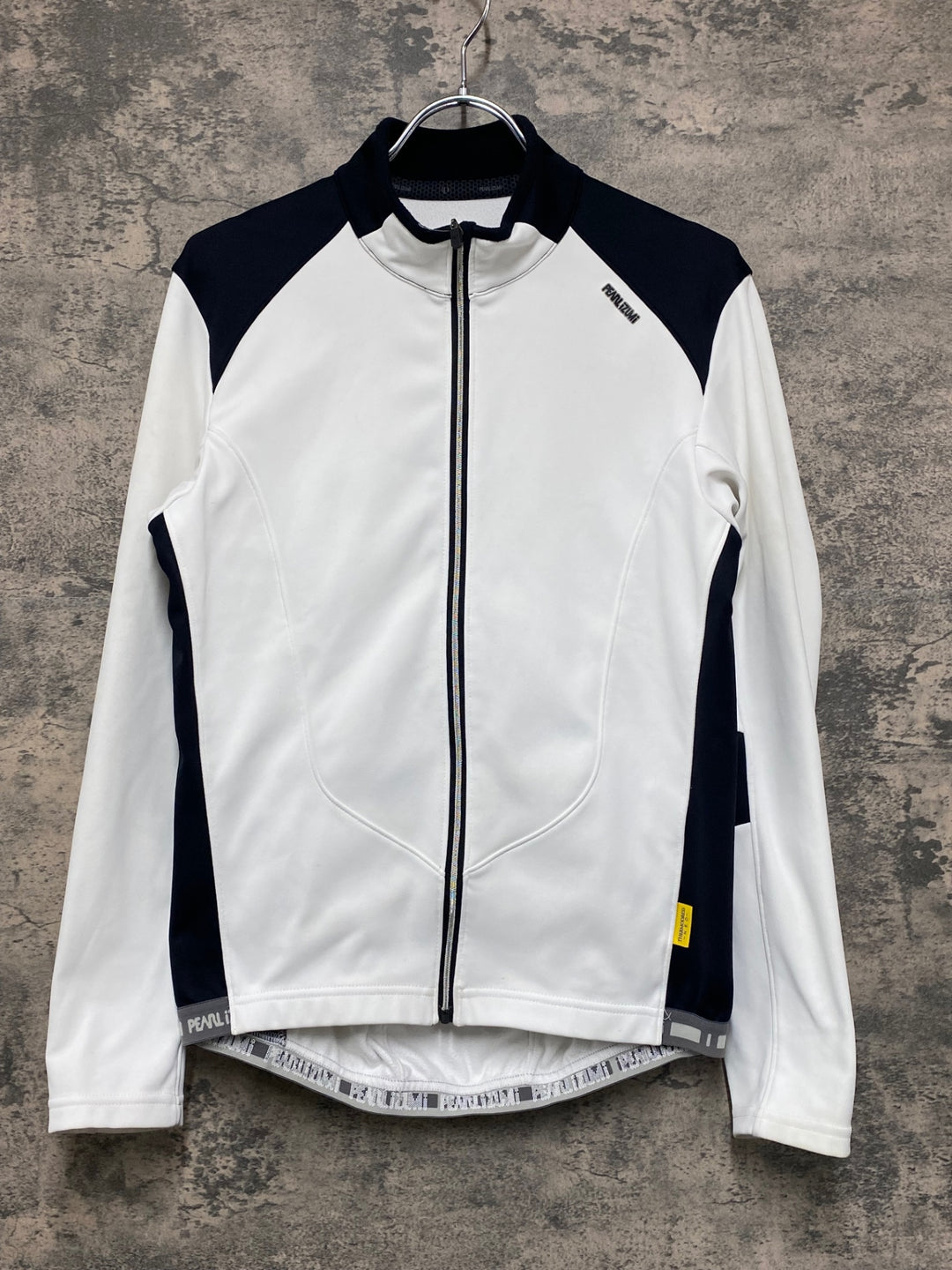 JV319 パールイズミ PEARL iZUMi 長袖サイクルジャージ 白黒 M 裏起毛 THERMODRESS NEO